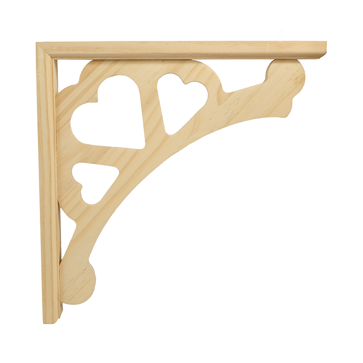 12’ Pine Spindle Bracket Corner Trim (Brk12Th-Pi-Unf) Unfinished / Set Of 1 Corbels & Brackets