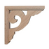 7’ Red Oak Scroll Shelf Bracket (Brk7S-Oak-Unf) Unfinished / Box Of 18 Corbels & Brackets