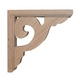7’ Red Oak Scroll Shelf Bracket (Brk7S-Oak-Unf) Unfinished / Box Of 18 Corbels & Brackets