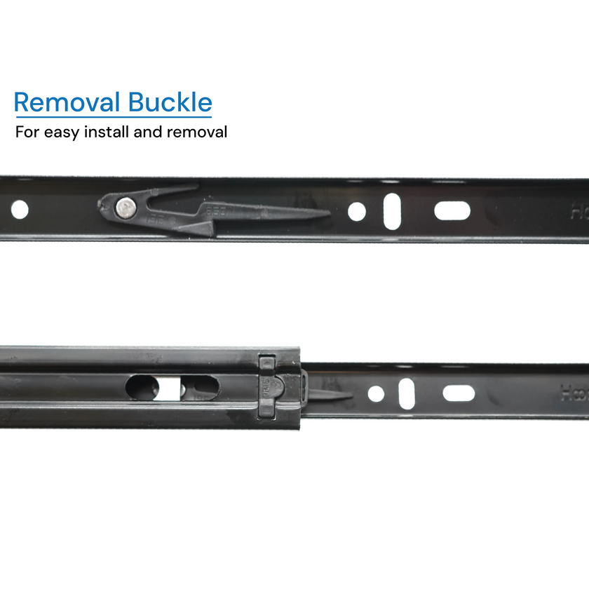 bingltd- Interlock Hardware 3-Section Full Extension Side Mount Black Drawer Slides, 150 LB Capacity Drawer Slide
