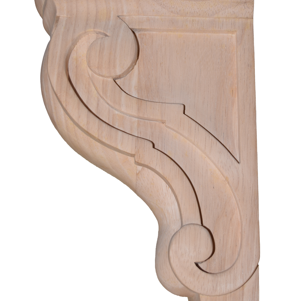 9 5/8’ Corbel Traditional Solid Rubberwood Bracket (C-Wc13-Rw) Corbels & Brackets