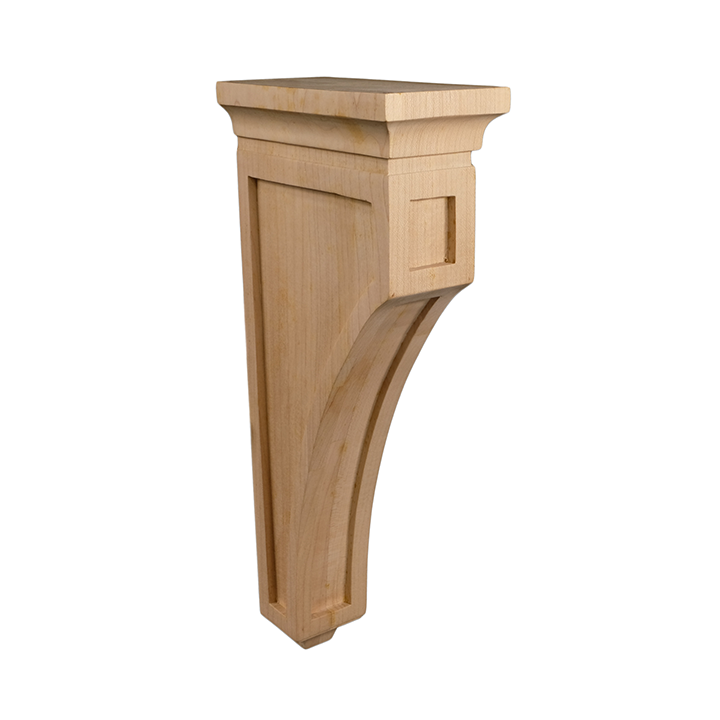 14’ Corbel Traditional Solid Rubberwood Bracket (C-Wc22-Rw) Unfinished / Box Of 12 Corbels &