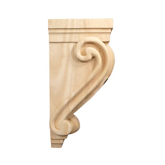 14’ Corbel Traditional Style In Solid Wood (C1) Corbels & Brackets