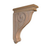 13’ Oak Rosette Large Corbel (C114-Oak-Unf) Corbels & Brackets