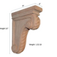 12’ Cherry Estero Corbel (C221-Cher-Unf) Corbels & Brackets