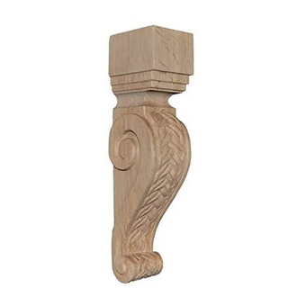 13’ Braid Corbel (C48) Unfinished / Set Of 1 Oak Corbels & Brackets