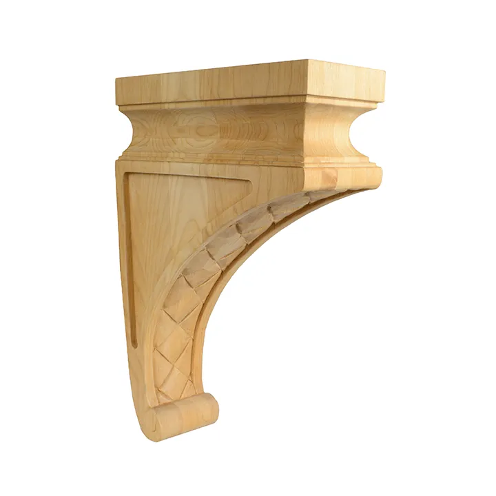 13’ Solid Bracket (C97) Unfinished / Set Of 1 Alder Corbels & Brackets