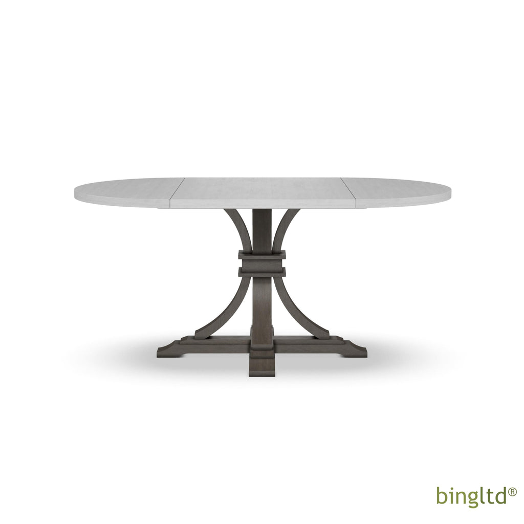 Bingltd - 48’ X To 66’ Butterfly 30’ Tall Gabriel Dining Table (Tt4866-Pd-12B30) Kitchen &