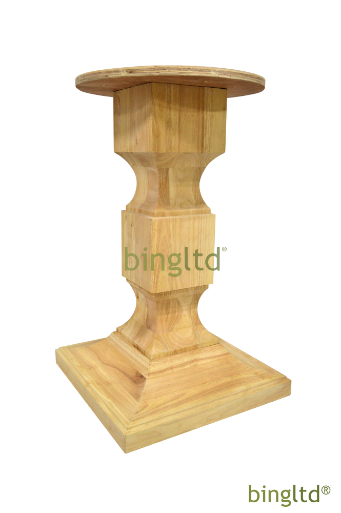 Chelsea Square Pedestal Table Base (Wh-Chelsea(Size)-Color) 28’ Tall / Unfinished Set Of 1