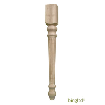 Bingltd - 29 3/4’ Tall Unfinished Rubberwood Dining Table Leg (Tl29352-Rw-Unf) Legs