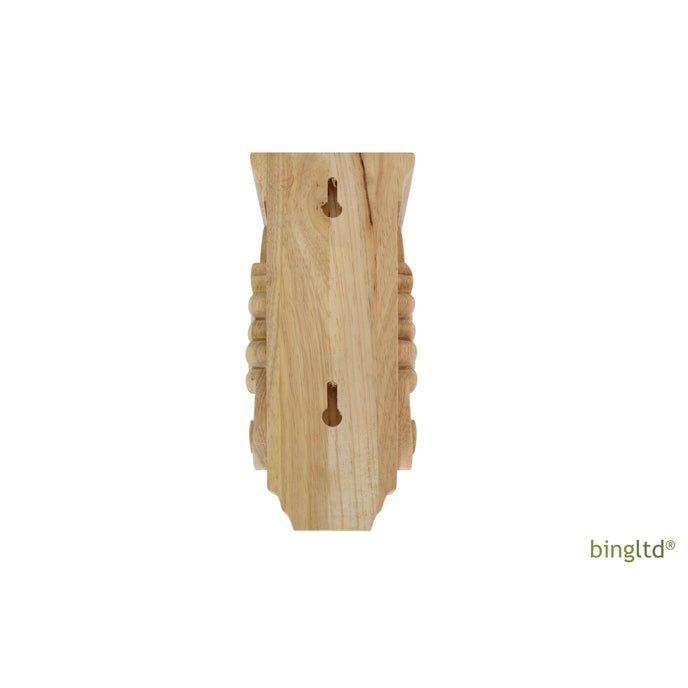 Bingltd - 10’ Tall Hardwood Traditional Solid Corbel (C4-Unf) Corbels & Brackets