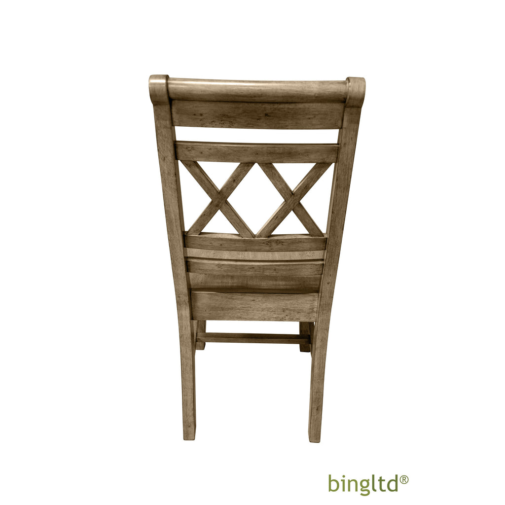 Bingltd - Alexander 39’ Tall Dining Brindle Chair- Set Of 2 (Ch40-Rw-Brindle) Chair