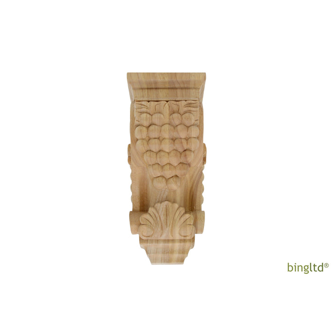 Bingltd - 10’ Tall Hardwood Traditional Solid Corbel (C4-Unf) Corbels & Brackets