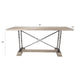 Derby Table 30’ Rustic Hardwood With Industrial Chains (Mns-413) Console