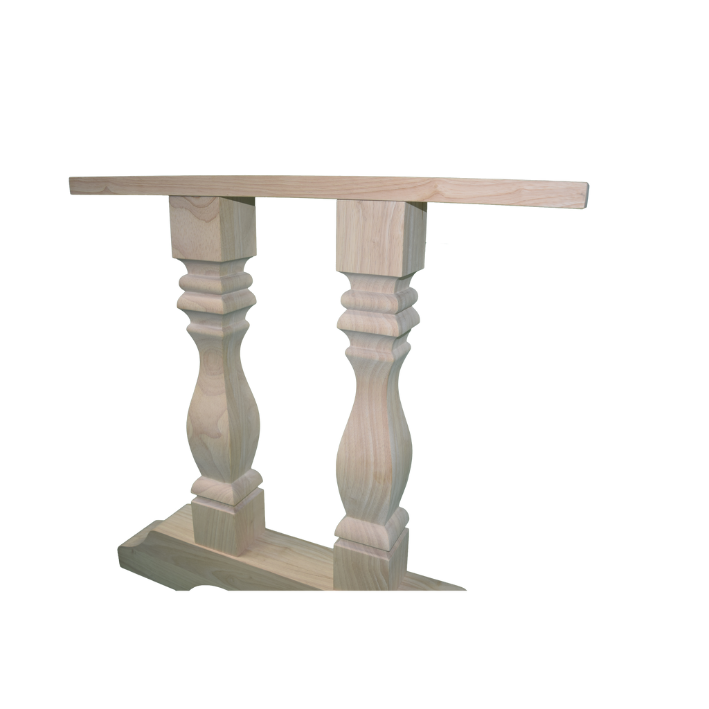 29’ Tall Philip Square Trestle Table Base (Pd-Tb2902-Rw-Unf) Pedestal