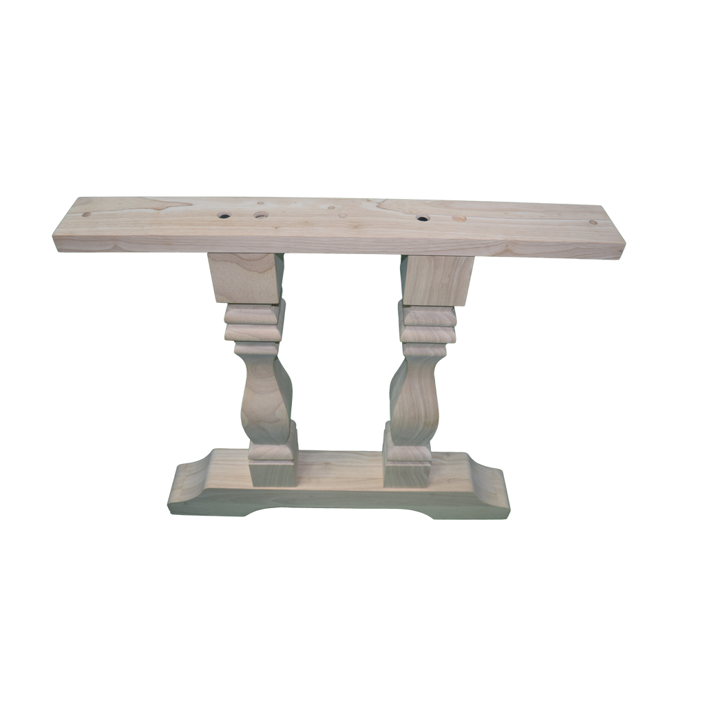 29’ Tall Philip Square Trestle Table Base (Pd-Tb2902-Rw-Unf) Pedestal