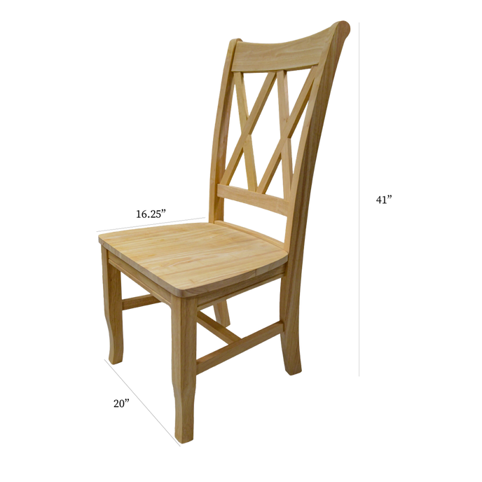 Barner Dining Chair – Unfinished (Ch4101[A]-Rw-Unf)