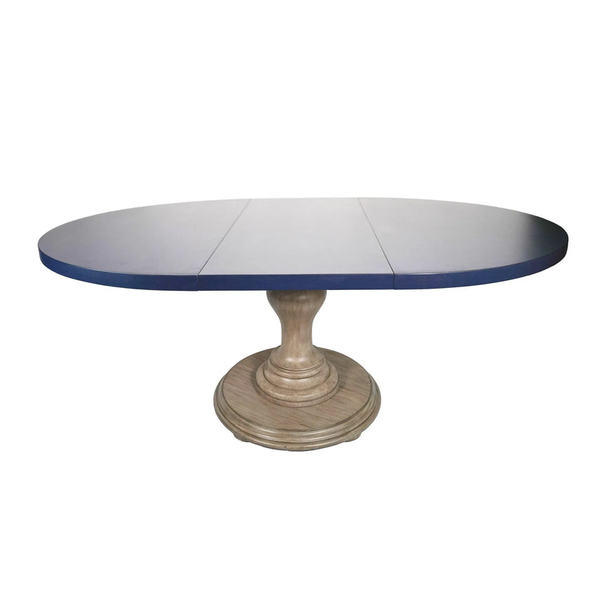 Bingltd- 48’ X To 66’ Extension 30’ Tall Bradford Driftwood Dining Table Denim / Set Of 1