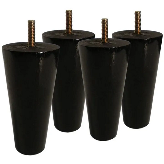 4 1/2’ Mid Century Hardwood Sofa Legs (P12587) Espresso / Set Of 1