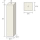10’ Square Hardwood Furniture Feet Sofa Legs (Sq2510)