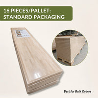 Full-Length Acacia Butcher Block Island Top (No Finger Joints) — 3 Options