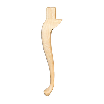 29 1/8’ Queen Anne Hardwood Table Leg (Tl-660-Rw-Unf) Unfinished / Box Of 8 Legs