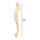 29 1/8’ Queen Anne Hardwood Table Leg (Tl-660-Rw-Unf) Legs