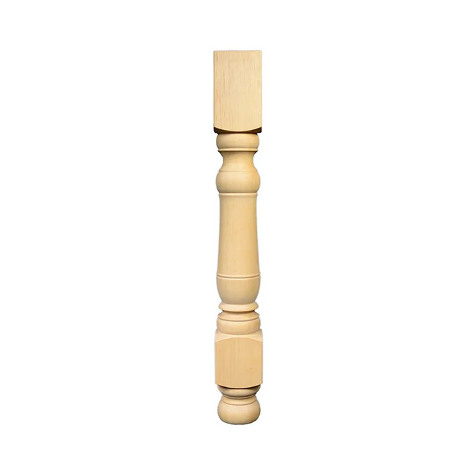 28’ Farm Hardwood Table Leg (Tl710) Unfinished / Set Of 1 Legs