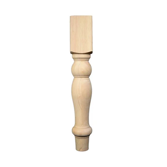 29’ Farm Hardwood Table Leg (Tl730) Unfinished / Set Of 1 Legs