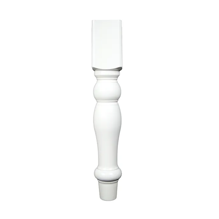 29’ Farm Hardwood Table Leg (Tl730) White / Set Of 1 Legs